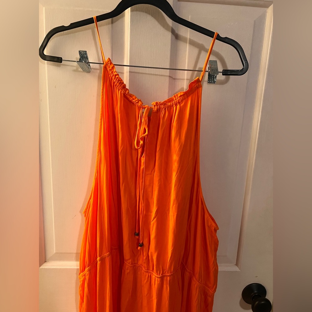 Knox Rose Plus Maxi Dress Orange Ombre Spaghetti-Strap 4X - Picture 5 of 11